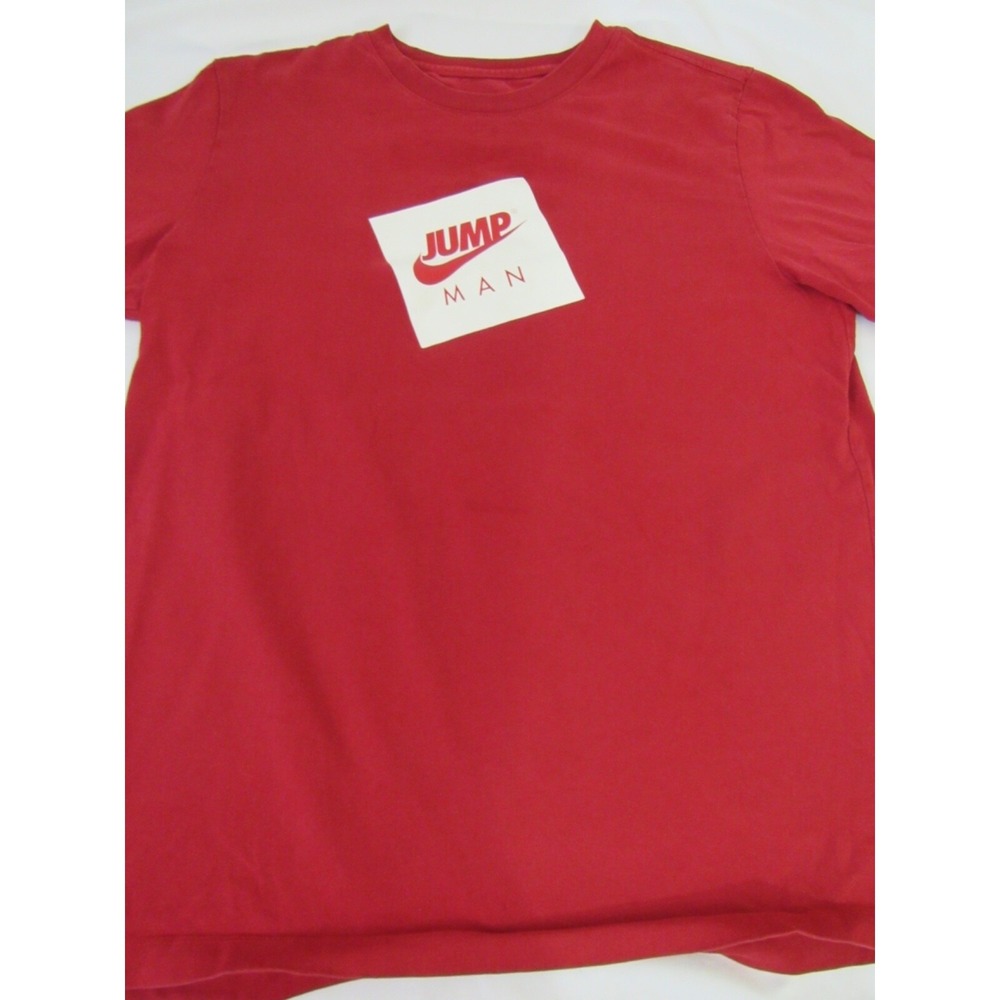Air Jordan‎ Jump Man Standard Fit Red Youth L Size L Cotton T-Shirt